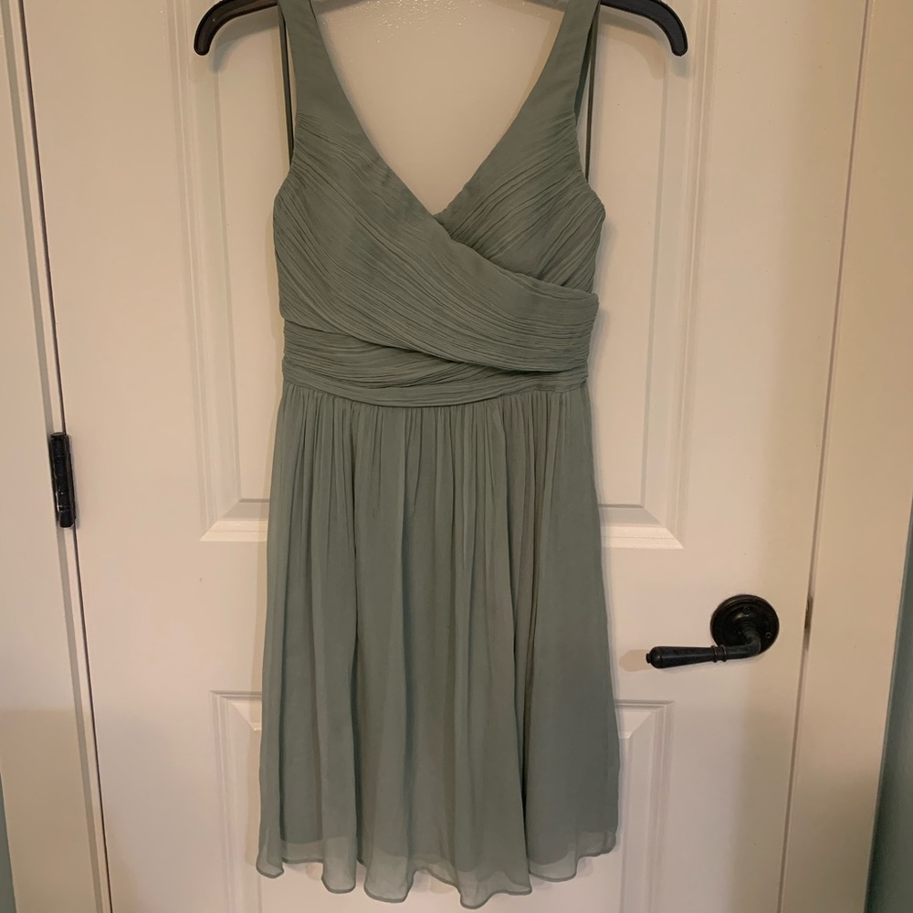 sage j.crew dress